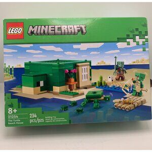 LEGO Minecraft 21254 The Turtle Beach House Set 234 Pcs Building Toy For Ages 8+
